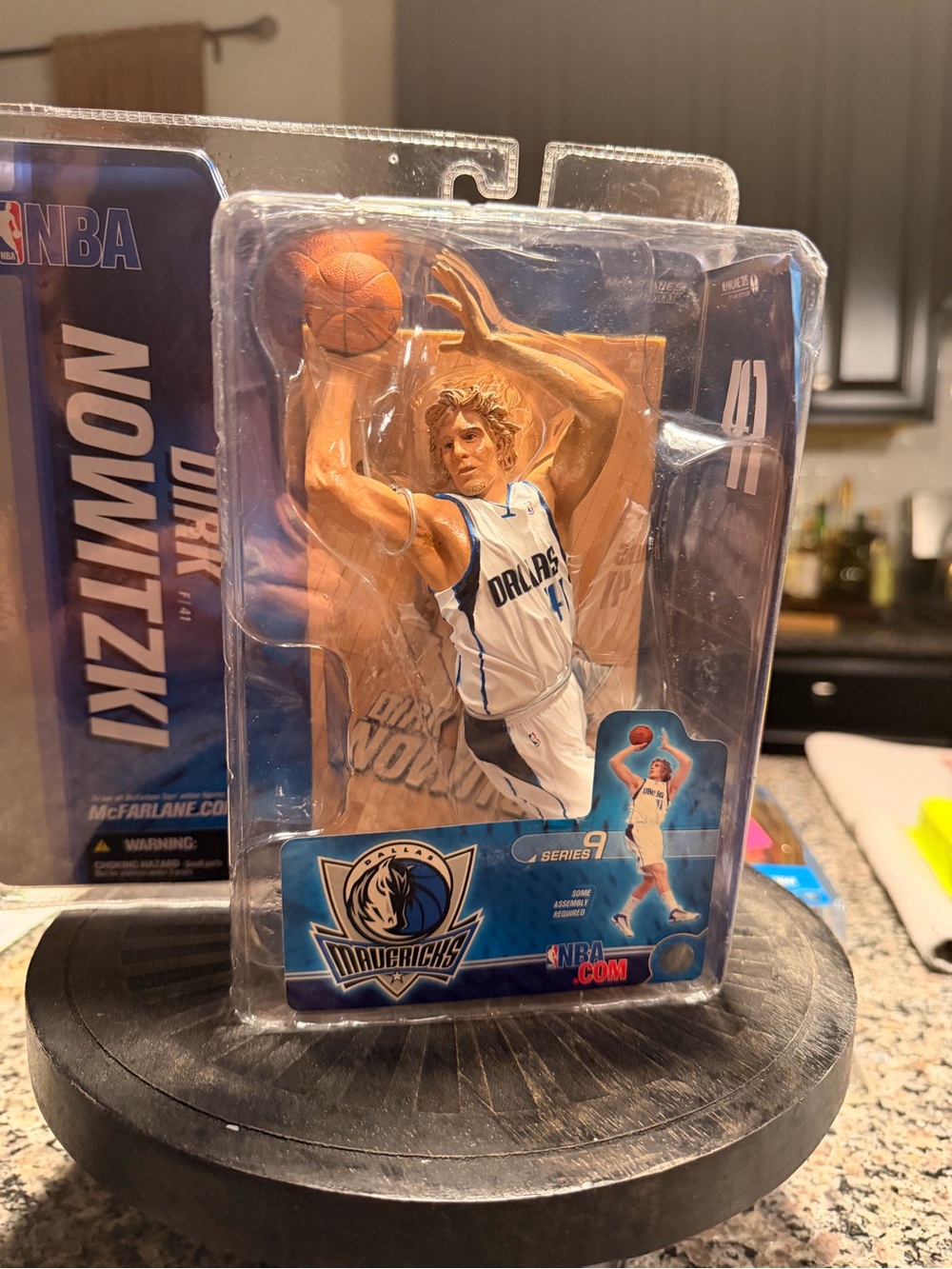 NBA Series 9 Dirk Nowitzki Action Figure (White Jersey Variant)